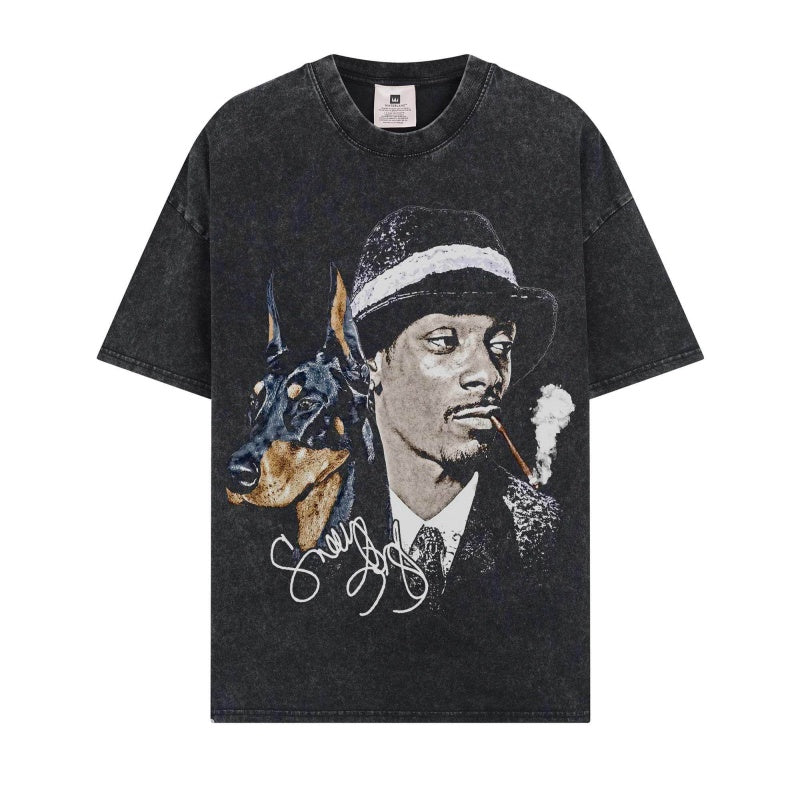 BIG FACE T shirts Pure Cotton High-Street Fashion