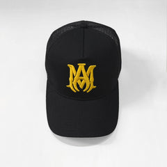 Amiri Hat Peaked Cap Sunshade Beach Casual Hat Adjustable Metal Lock Baseball Cap