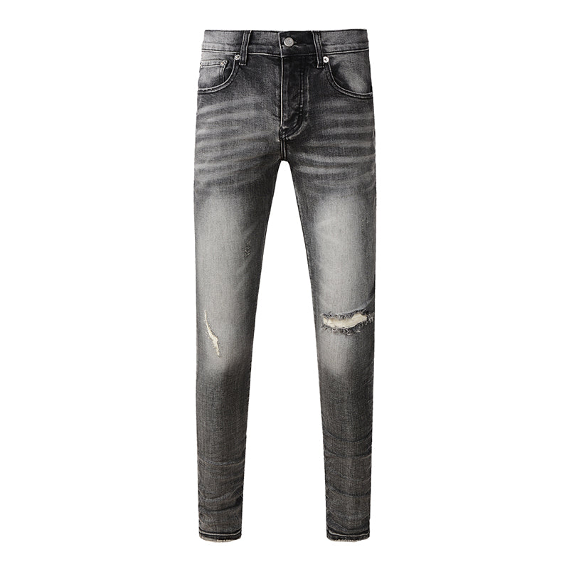 Mens trendy purple jeans 100% cotton Pure Cotton High Street Trend