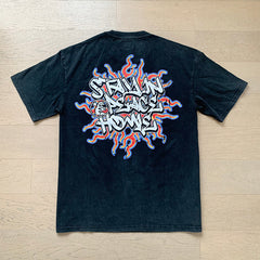 Hellstar T Shirts Retro style high street trend High-quality pure cotton high-street clothing