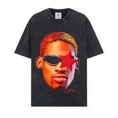 BIG FACE T shirts Pure Cotton High-Street Fashion