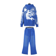 Hellstar Hoodie And Pants Two-Piece Set High-quality pure cotton high-street clothing