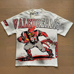 Valeforever Vale T Shirts White hot-fix rhinestones