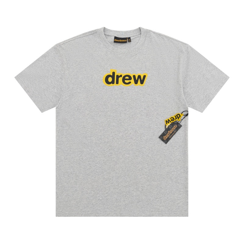 DREW HOUSE T Shirts Stylish grey pure cotton texture