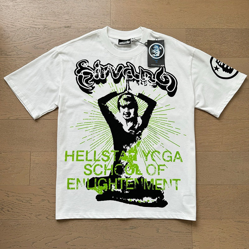 Hellstar T shirts High-street style, pure cotton, loose fit