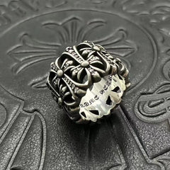 CHH Chrome heart Cross Ring Vintage Medieval