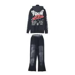 Hellstar Hoodie And Pants Two-Piece Set High-quality pure cotton high-street clothing