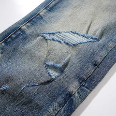 Mens trendy purple jeans 100% cotton Jeans #PU107