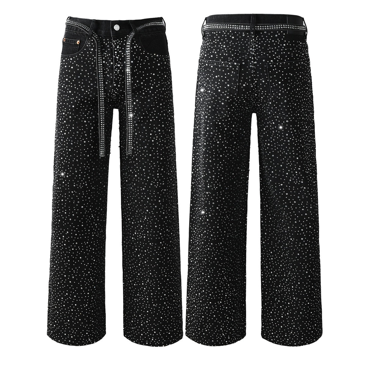 Mens trendy purple jeans 100% cotton  Jeans Rhinestones #9128