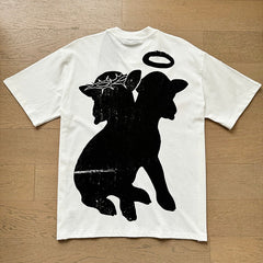 Hellstar T shirts High-street style, pure cotton, loose fit