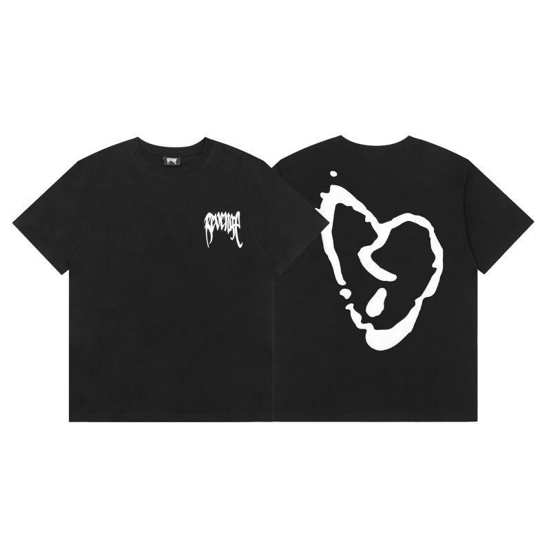Revenge T Shirts High-quality streetwear with trendy Painted decoration