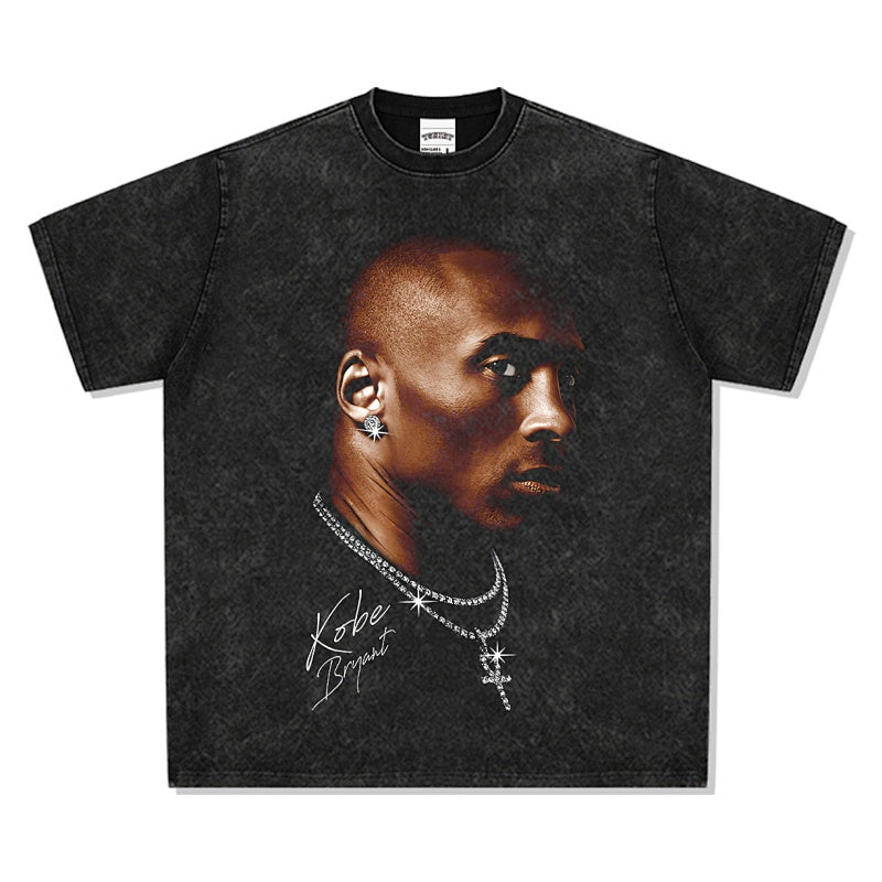 BIG FACE T shirts Pure Cotton High-Street Fashion