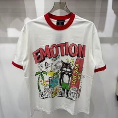 MIXED EMOTION T SHIRTS High-quality streetwear made from 260g pure cotton fabric.