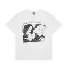 Revenge T Shirts High-quality streetwear with trendy Painted decoration