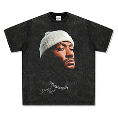 BIG FACE T shirts Pure Cotton High-Street Fashion
