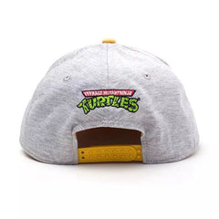 Trendy flat brimmed snapback hatsnotched gray pizza pizza