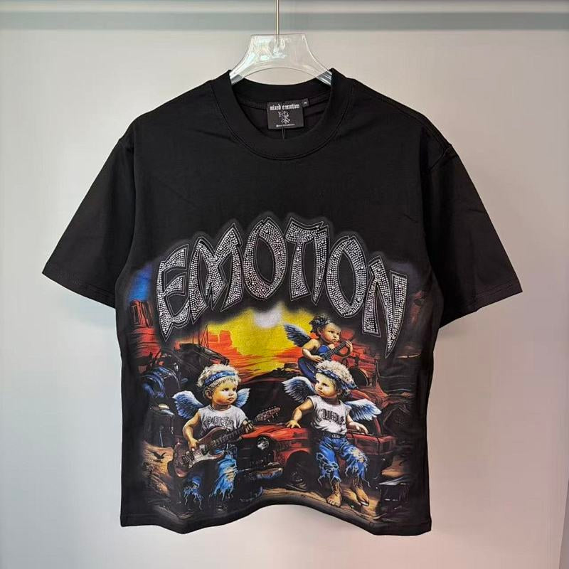 MIXED EMOTION T SHIRTS High-quality streetwear made from 260g pure cotton fabric.