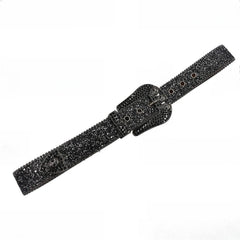Hip-hop punk rhinestone belt skull dark style
