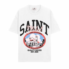 BIG FACE T shirts Pure Cotton High-Street Fashion