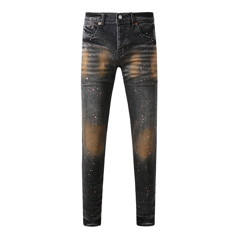 Mens trendy purple jeans 100% cotton Pure Cotton High Street Trend
