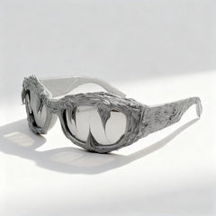 Trendy punk glasses y2k dark glue