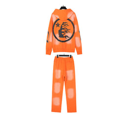 Hellstar Hoodie And Pants Two-Piece Set High-quality pure cotton high-street clothing