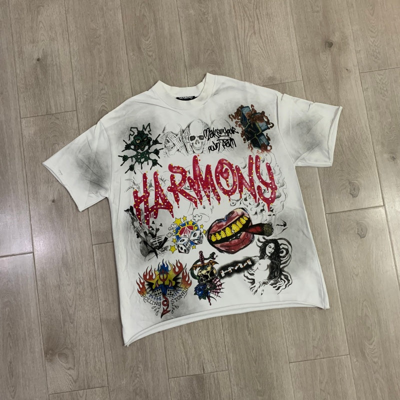 HARMONY T Shirts Street Trend Hot Diamonds