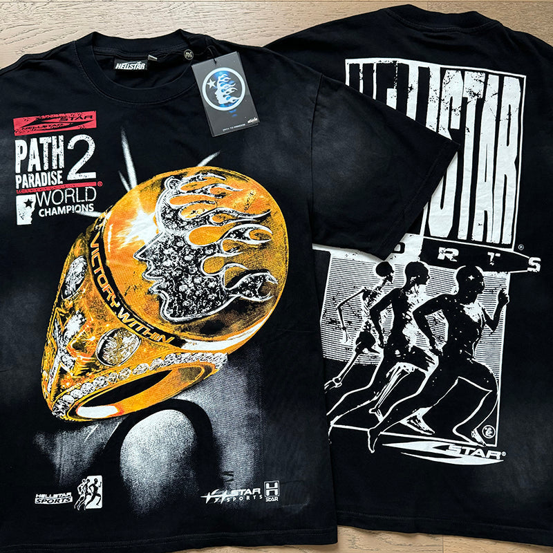 Hellstar T-Shirt High-quality pure cotton high-street clothing