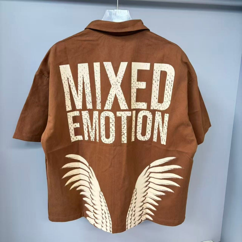 MIXED EMOTION T SHIRTS High-quality streetwear made from 260g pure cotton fabric.