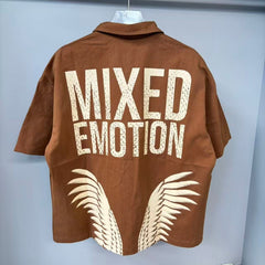 MIXED EMOTION T SHIRTS High-quality streetwear made from 260g pure cotton fabric.