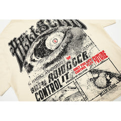 Hellstar  T-shirt Direct Printing Pattern High-quality pure cotton high-street clothing