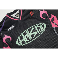 Hellstar Long Sleeve Shirts Hip-hop loose oversize High-quality pure cotton high-street clothing