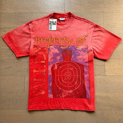 Valeforever Vale T Shirts Washed red with white letter print