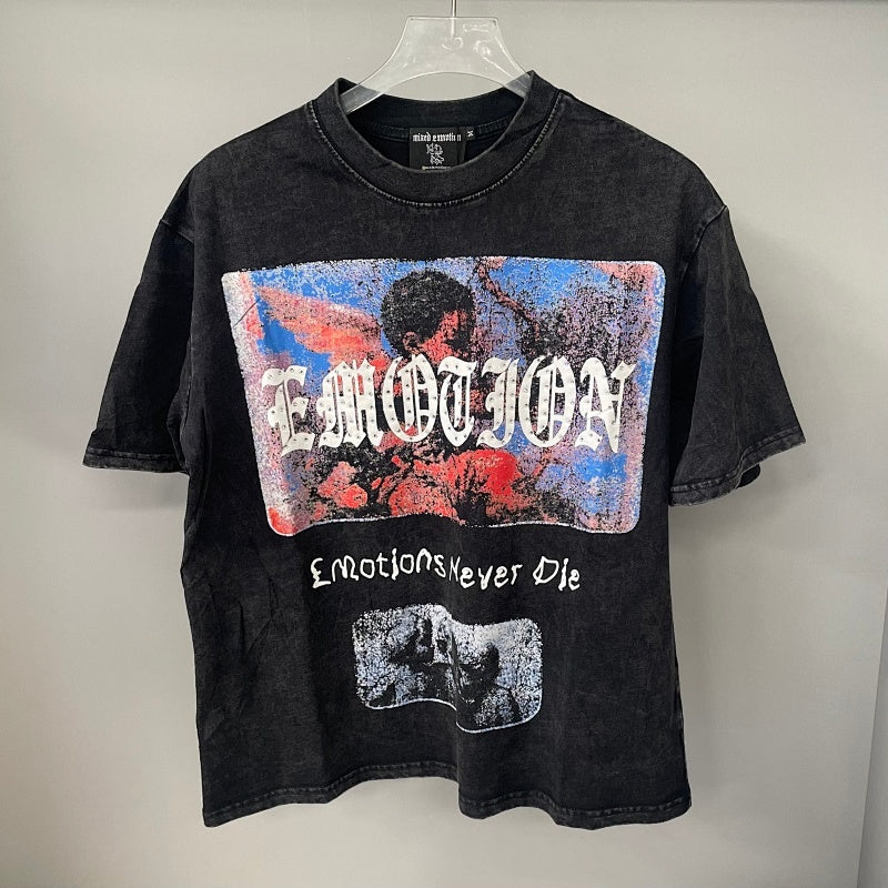 MIXED EMOTION T SHIRTS High-quality streetwear made from 260g pure cotton fabric.
