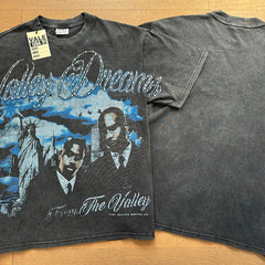 Valeforever Vale T Shirts Vintage-style washed finish with hot-fix rhinestones