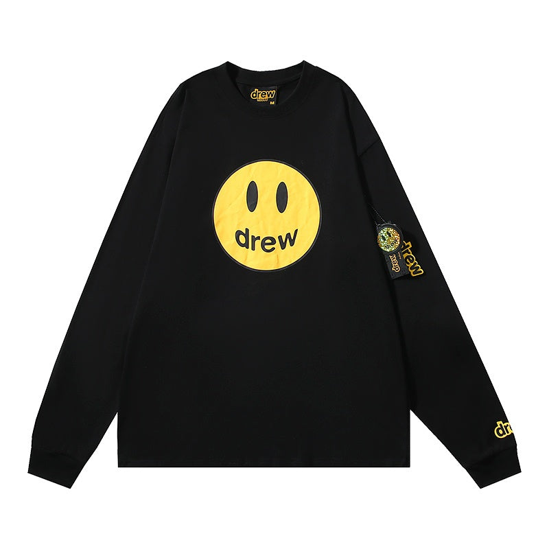 DREW HOUSE Long-sleeved Four-color pure cotton smiley face design