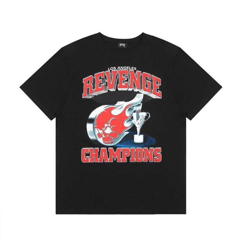 Revenge T Shirts High-quality streetwear with trendy Painted decoration