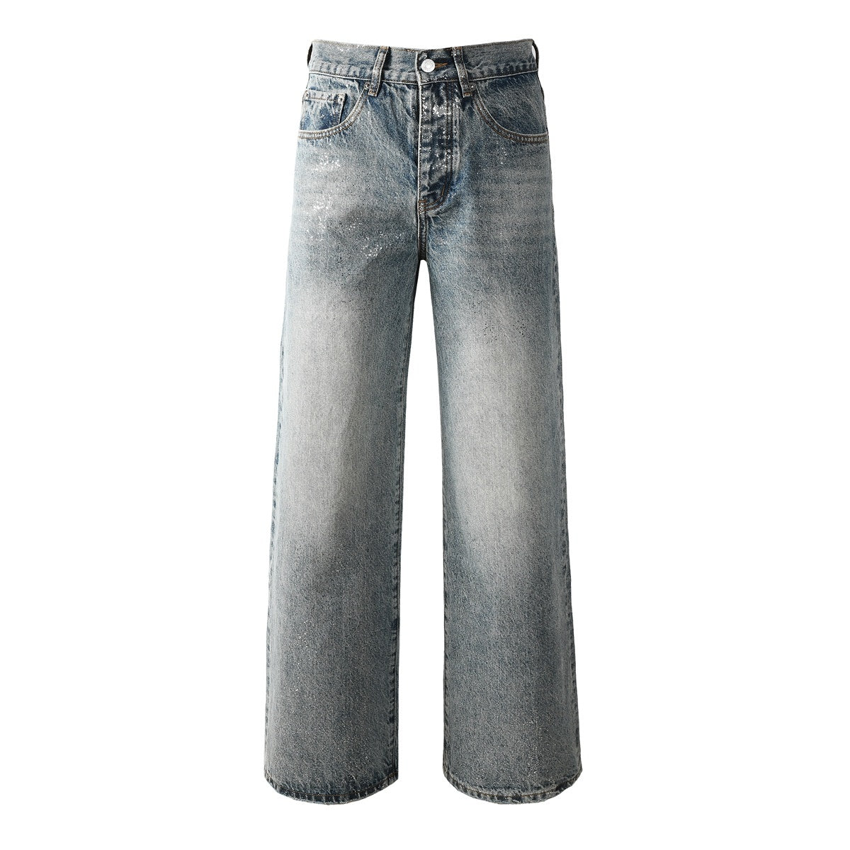 Mens trendy purple jeans 100% cotton Rhinestones #101