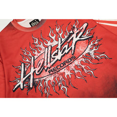 Hellstar Long Sleeve Shirts Hip-hop loose oversize High-quality pure cotton high-street clothing