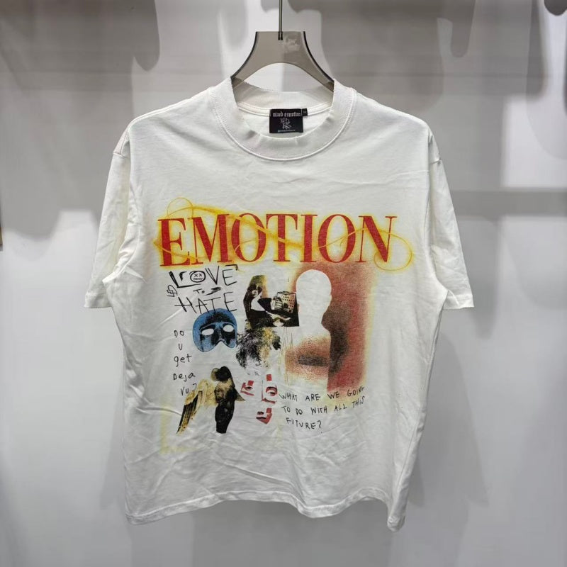 MIXED EMOTION T SHIRTS High-quality streetwear made from 260g pure cotton fabric.