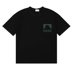 Rhude T Shirts Green printed pattern letters