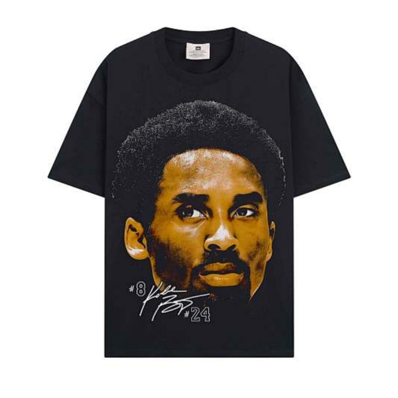 BIG FACE T shirts Pure Cotton High-Street Fashion