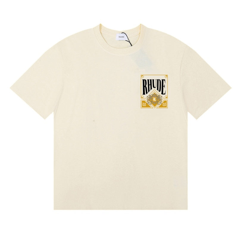 Rhude T Shirts Trendy textured prints