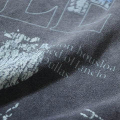 Valeforever Vale T Shirts Washed black with a distressed finish