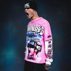 Hellstar T Shirt Graffiti Printing High-quality pure cotton high-street clothing