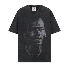 BIG FACE T shirts Pure Cotton High-Street Fashion