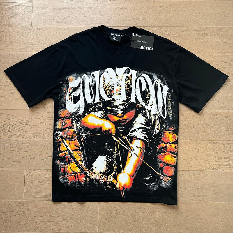 Mixed Emotion New Versatile Short-Sleeve T-Shirt