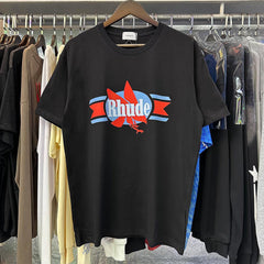 Rhude T Shirts Eagle Print Cotton Casual Short Sleeve Men and Women