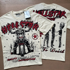 Hellstar T Shirts High-quality pure cotton high-street clothing