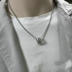 CHH Chrome heart Cross Necklace Circle Cross Necklace for Men and Women